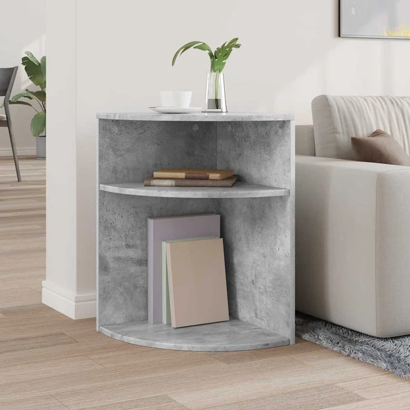 Mesa de apoio 39,5 x 39,5 x 60 cm Derivados de Madeira Cinzento