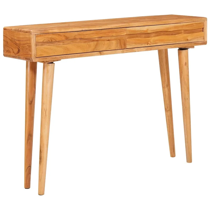 Aparador Castanho 110 x 30 x 80 cm Madeira Sólida de Acácia