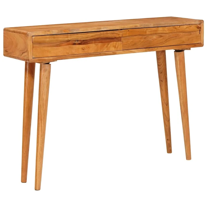 Aparador Castanho 110 x 30 x 80 cm Madeira Sólida de Acácia