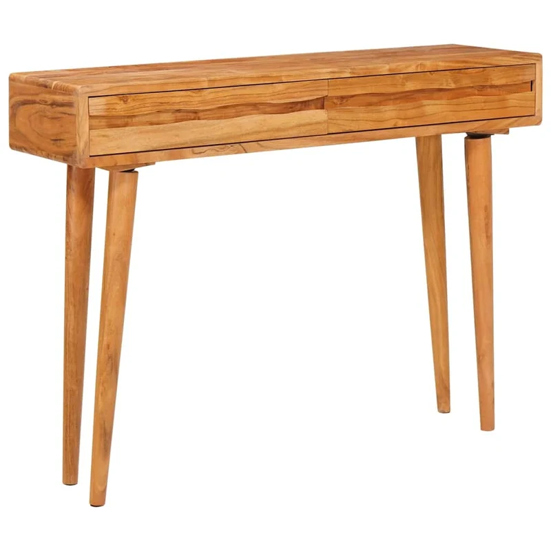 Aparador Castanho 110 x 30 x 80 cm Madeira Sólida de Acácia