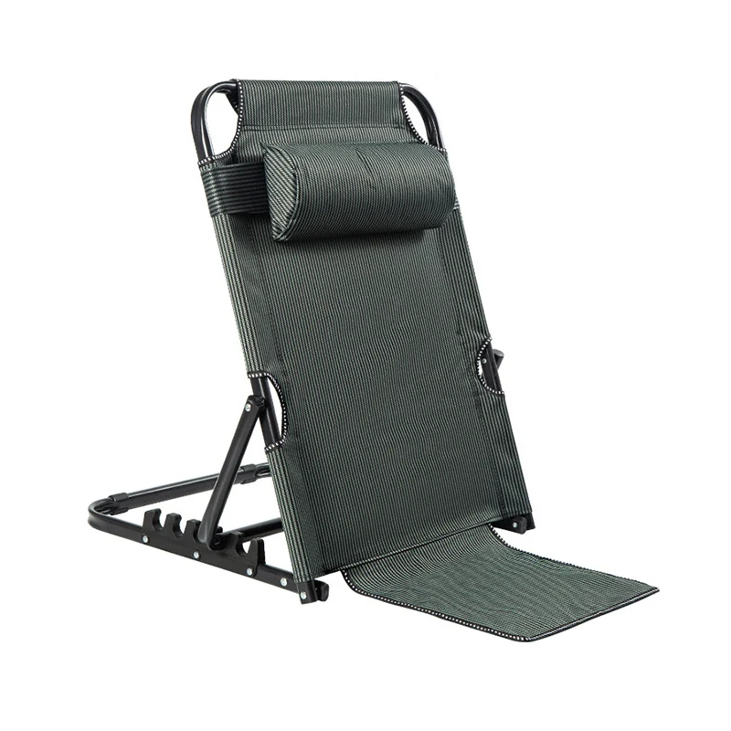 Modern Minimalist Oxford Fabric Textilene Fabric Iron Plastic Rectangular Back Chair With Adjustable Recline & Armrests For Living Room & Bedroom