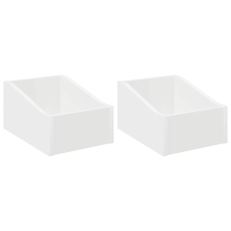 Caixa de Discos LP 2 unid. Branco 23 x 33 x 16 cm