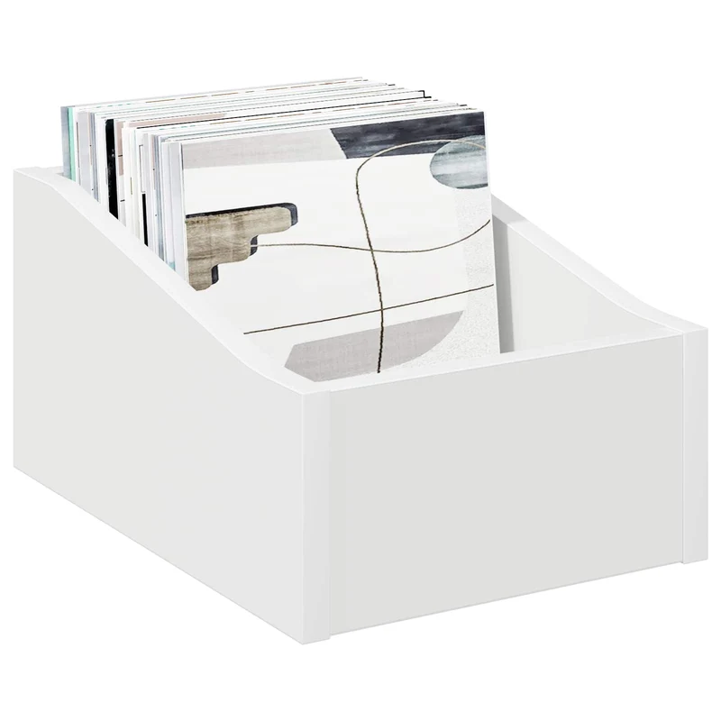Caixa de Discos LP 2 unid. Branco 23 x 33 x 16 cm