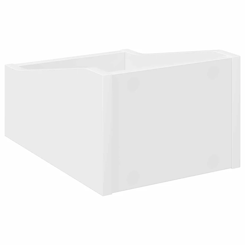 Caixa de Discos LP 2 unid. Branco 23 x 33 x 16 cm