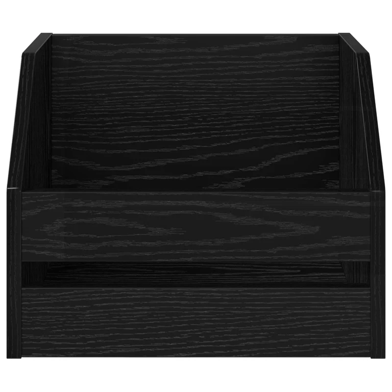 Caixa de Álbum de Vinil Carvalho Preto 38 x 30 x 29 cm