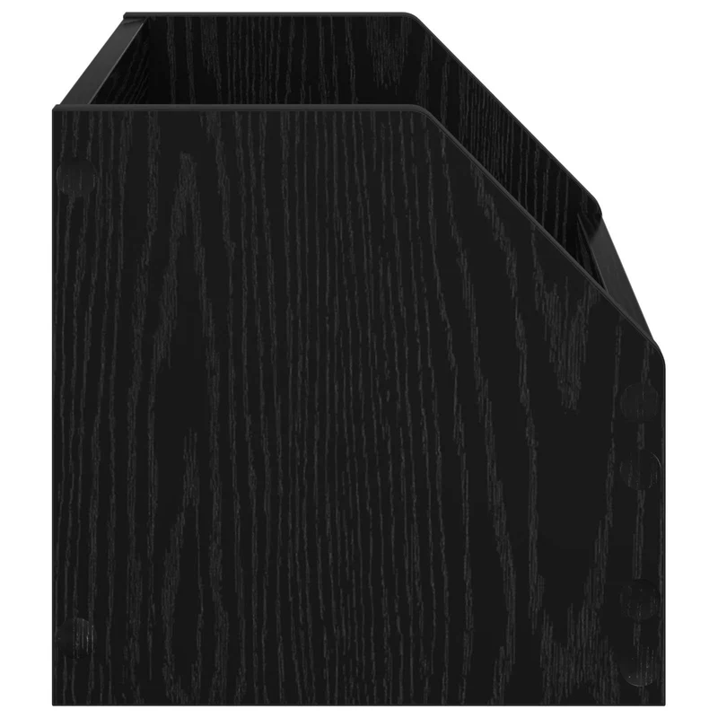 Caixa de Álbum de Vinil Carvalho Preto 38 x 30 x 29 cm