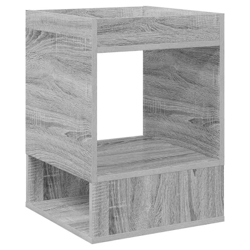 Mesa de apoio 2 unid. Cinzento Sonoma 40 x 40 x 56 cm