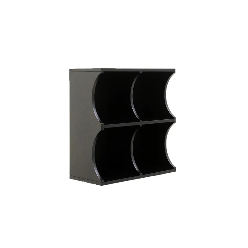 Contemporary Simplicity Rectangular MDF Stainless Steel Multi-functional Storage Unit 1/2-Tier Storage Cabinet For Living Room