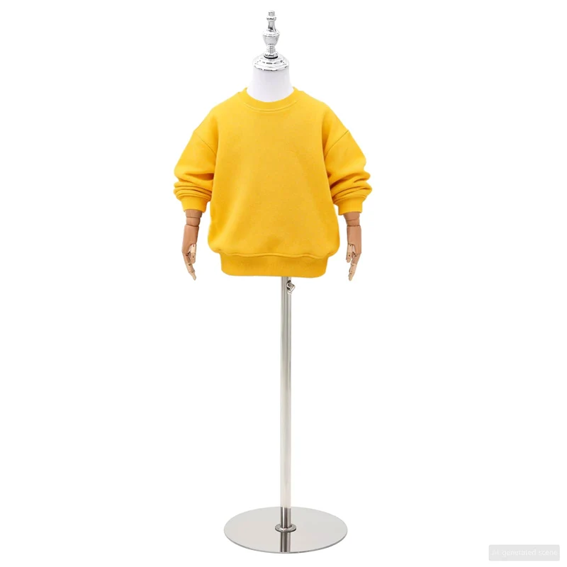 Mannequin Ajustável de 120-150 cm com Base Unisexo PP Branco