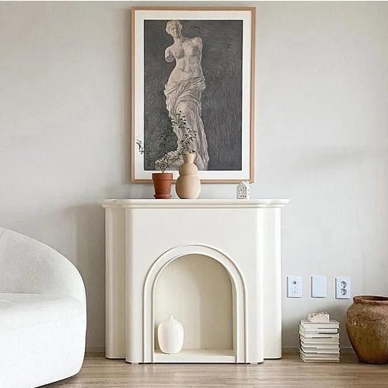 Contemporary Nordic Arched MDF Console Table With 1-Tier For Living Room