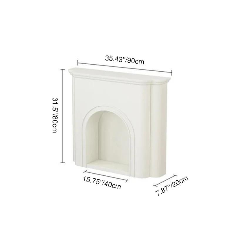 Contemporary Nordic Arched MDF Console Table With 1-Tier For Living Room