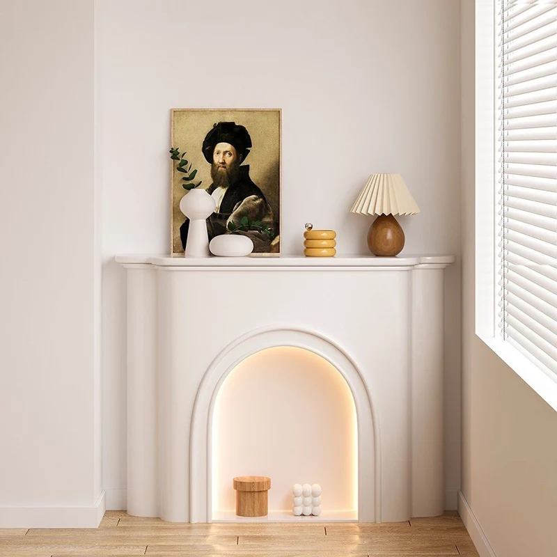 Contemporary Nordic Arched MDF Console Table With 1-Tier For Living Room