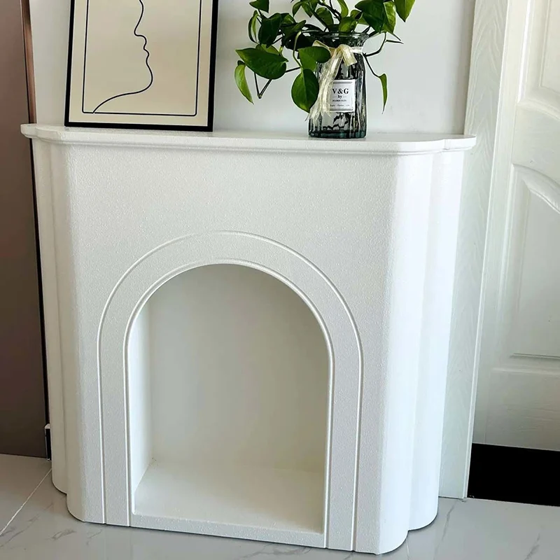 Contemporary Nordic Arched MDF Console Table With 1-Tier For Living Room