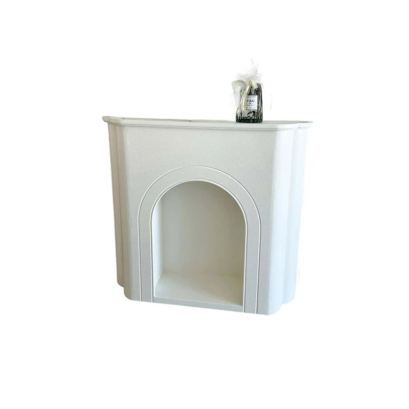 Contemporary Nordic Arched MDF Console Table With 1-Tier For Living Room