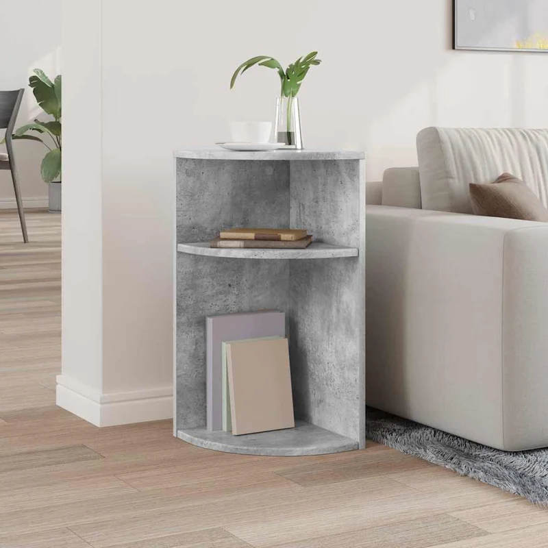 Mesa de apoio 29,5 x 29,5 x 60 cm Derivados de Madeira Cinzento