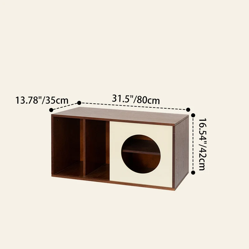 Modern Mid-Century Square Round Acrylic Marine Plywood Storage Cabinet 4-Storage For Living Room