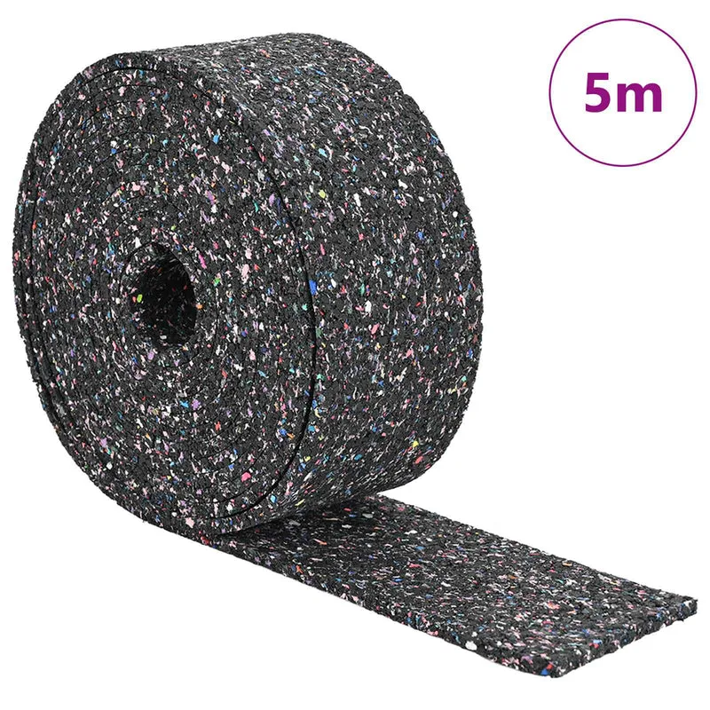 Rolo de Granulado de Borracha Preto 500 x 12 x 1 cm Borracha
