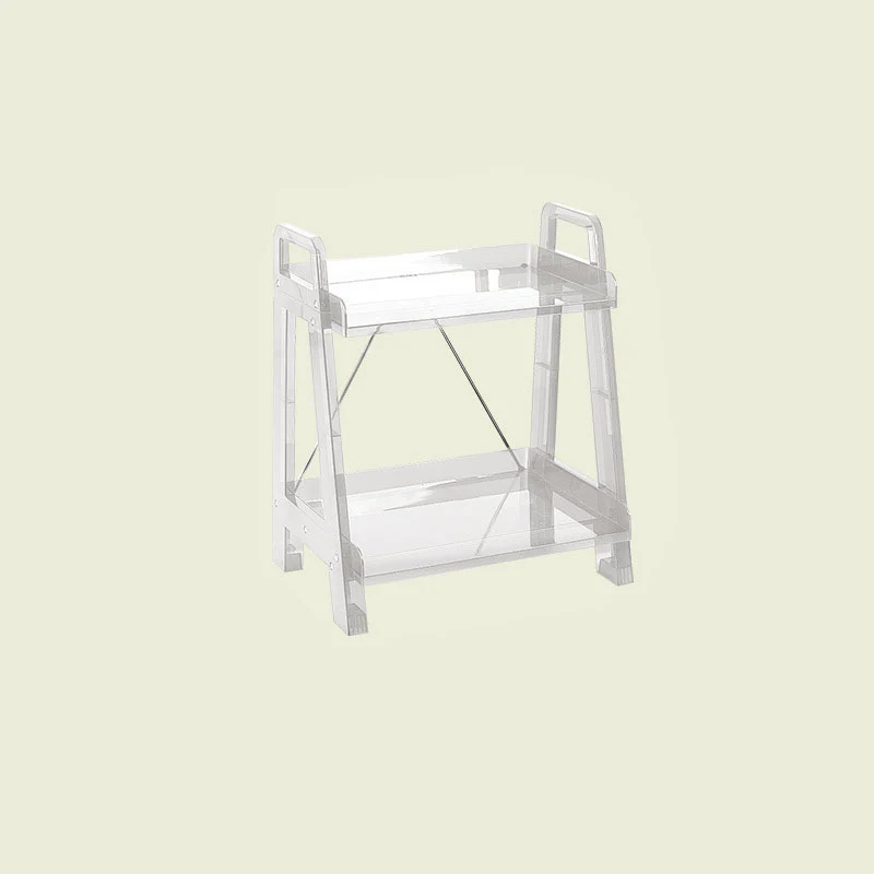 Modern Minimalist Square Rectangular PC Movable Display Rack 2/3/4-Tier For Living Room