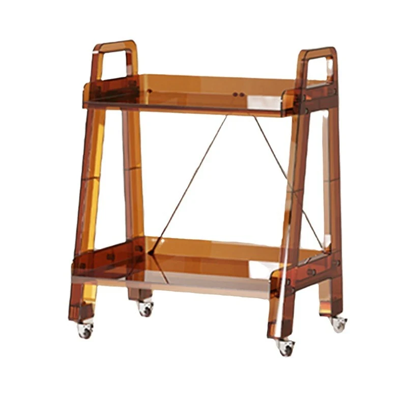 Modern Minimalist Square Rectangular PC Movable Display Rack 2/3/4-Tier For Living Room