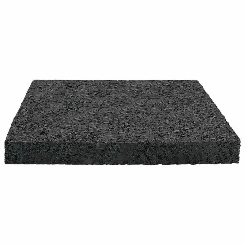Tapete de Pátio em Granulado de Borracha Preto 9 x 9 x 1 cm