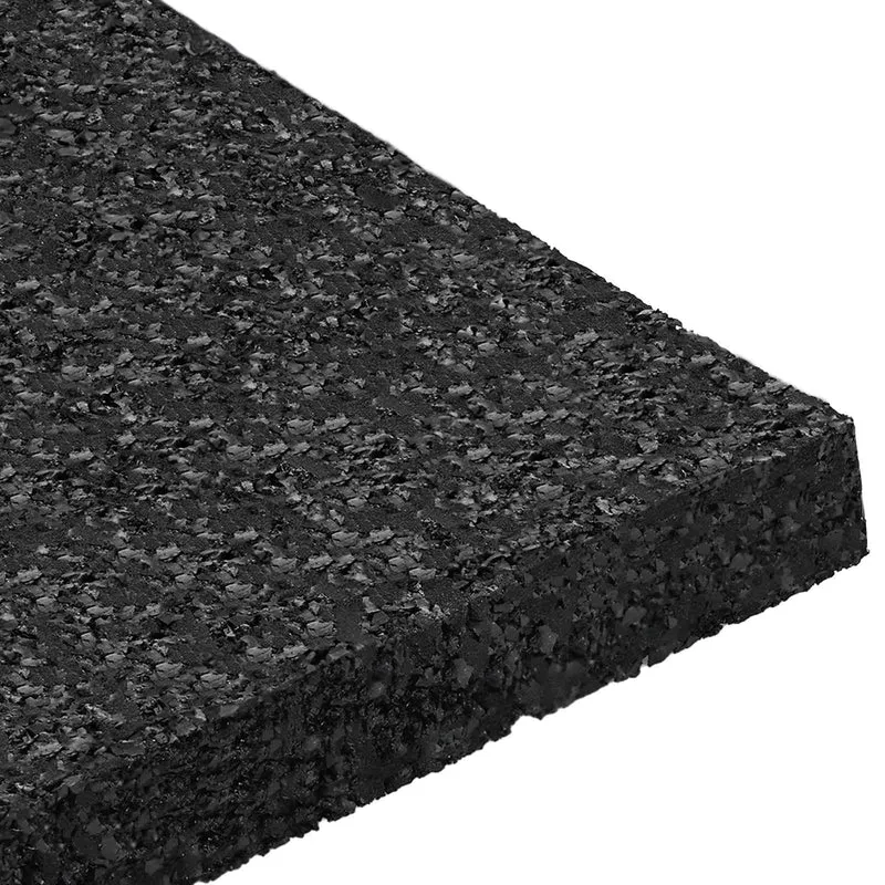 Tapete de Pátio em Granulado de Borracha Preto 9 x 9 x 1 cm