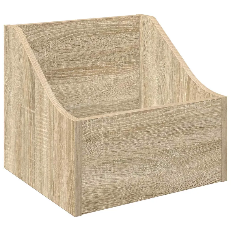 Caixa de Discos LP Carvalho Sonoma 37 x 33 x 32 cm