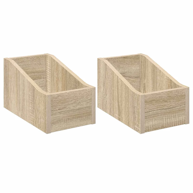 Caixa de Discos LP 2 unid. Carvalho Sonoma 18 x 32 x 18 cm