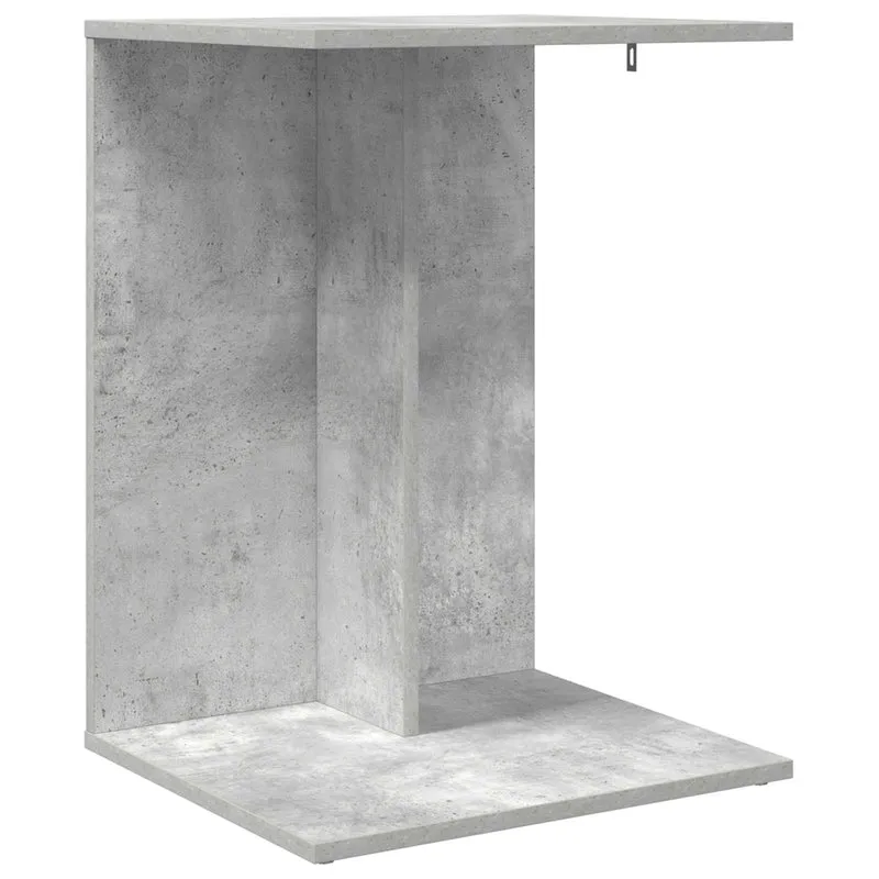 Mesa Lateral Cinzento 45 x 40 x 62,5 cm Derivados de Madeira