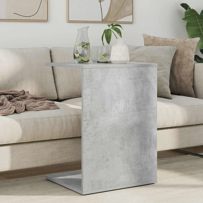 Mesa Lateral Cinzento 45 x 40 x 62,5 cm Derivados de Madeira