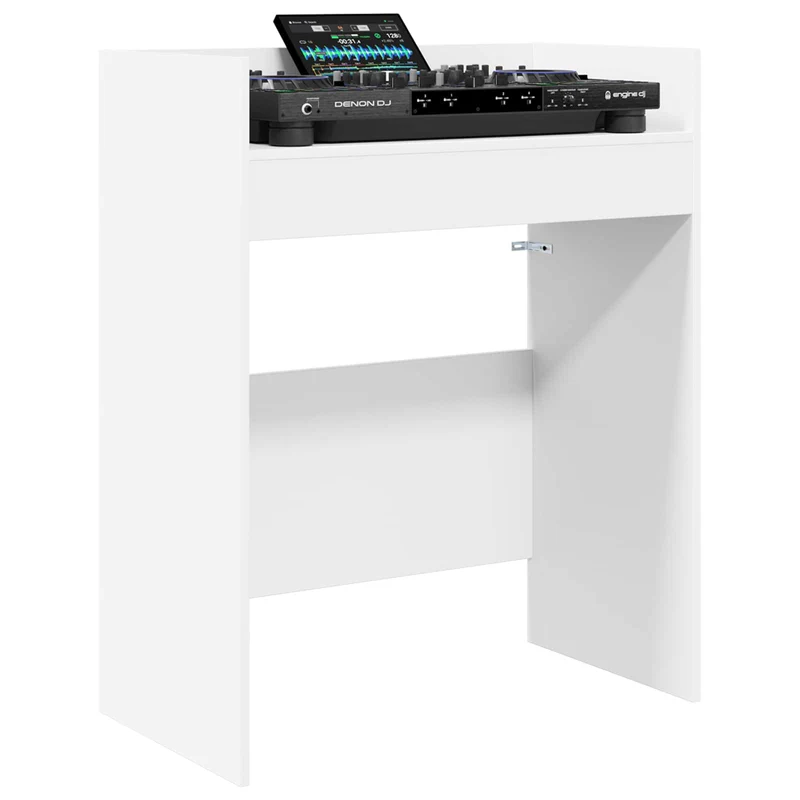 Mesa de DJ Branco 102 x 45 x 102 cm Derivados de Madeira