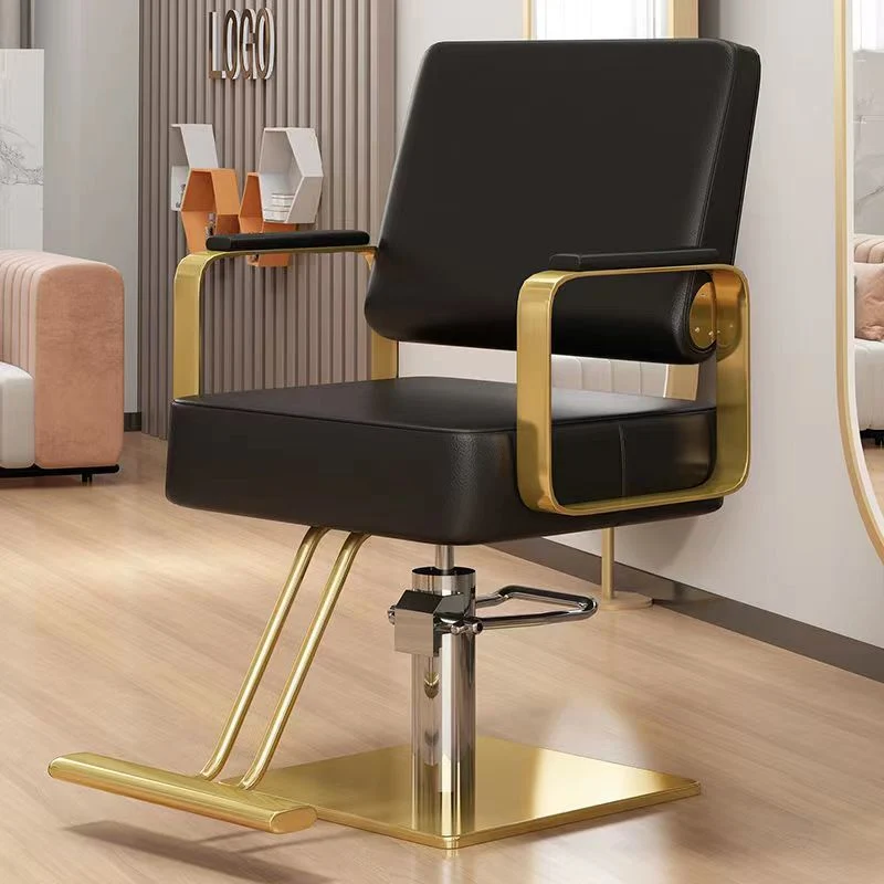 Modern Minimalist Stainless Steel Iron Electroplated Silver Faux Nappa Leather Sponge Chair Backrest Armrest Swivel For Living Room