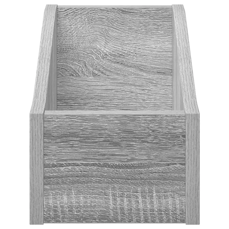 Caixa de Discos LP Sonoma cinzento 18 x 32 x 18 cm