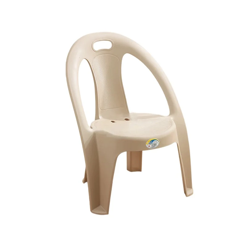 Modern Minimalist Round PP Stackable Backrest Armrest Kids Chair For Living Room