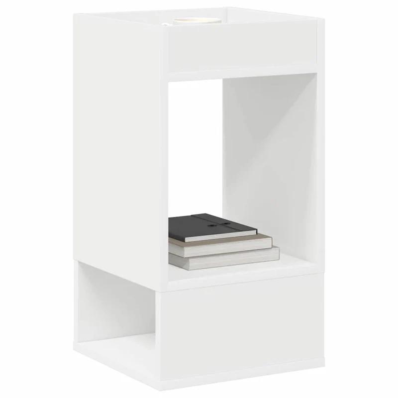 Mesa de apoio 2 unid. Branco 30 x 30 x 56 cm