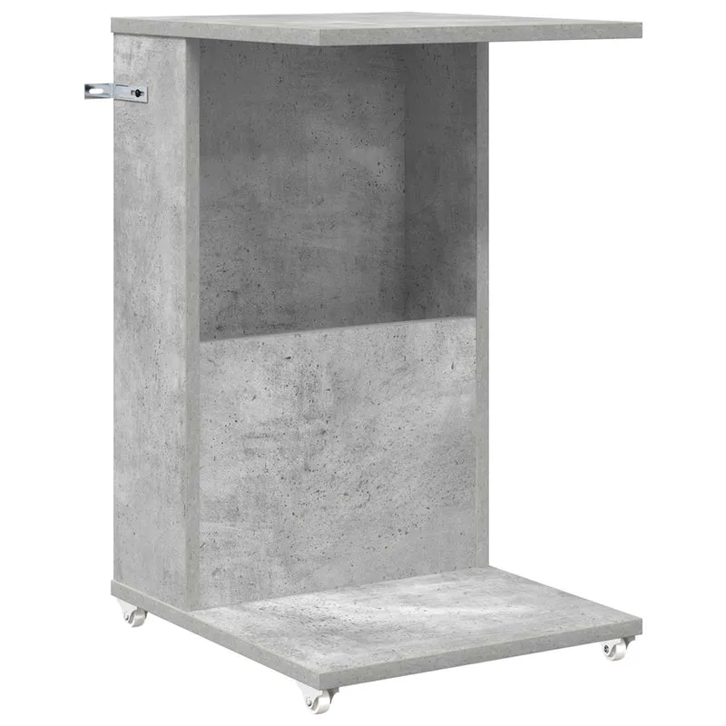 Mesa Lateral Cinzento 40 x 35 x 60 cm Derivados de Madeira