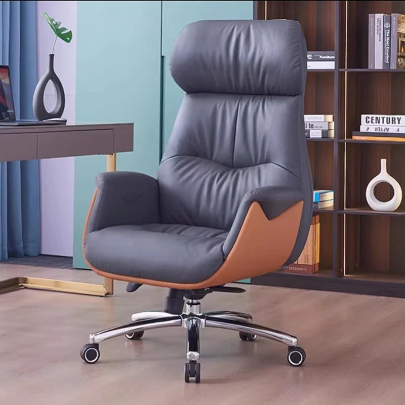 Modern Simplicity Microfiber Leather Cowhide Cotton Steel Rectangular Liftable Desk Chair Backrest Armrest For Home Office