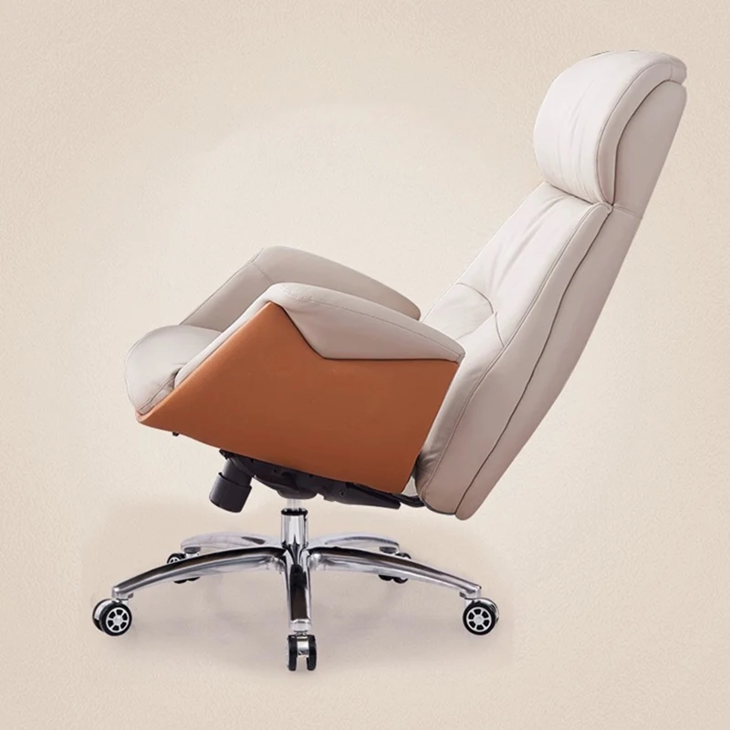 Modern Simplicity Microfiber Leather Cowhide Cotton Steel Rectangular Liftable Desk Chair Backrest Armrest For Home Office