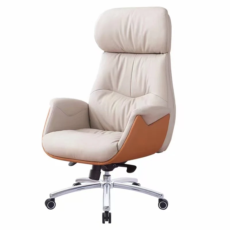 Modern Simplicity Microfiber Leather Cowhide Cotton Steel Rectangular Liftable Desk Chair Backrest Armrest For Home Office