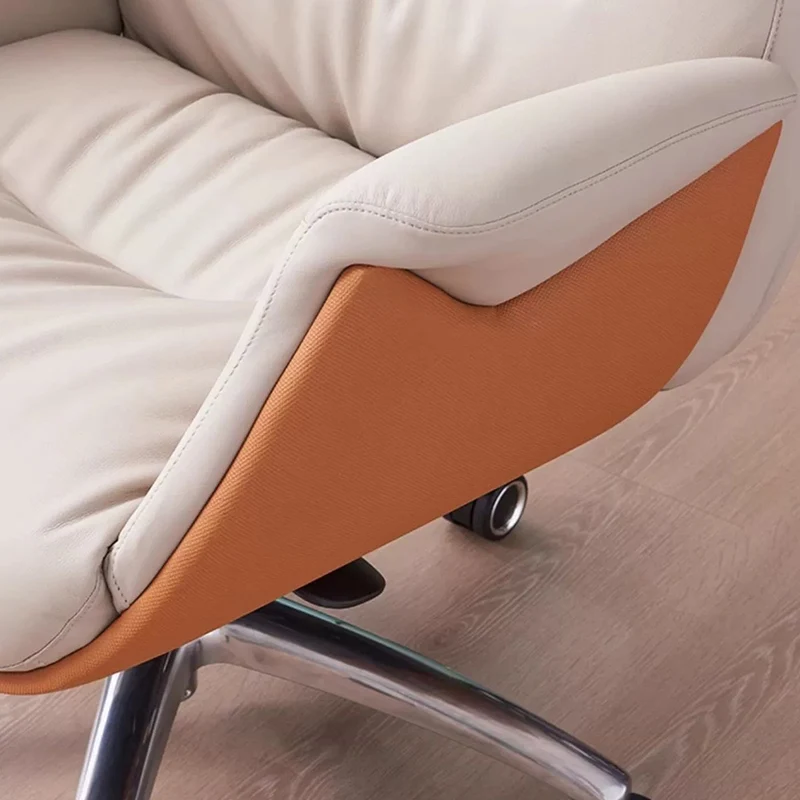 Modern Simplicity Microfiber Leather Cowhide Cotton Steel Rectangular Liftable Desk Chair Backrest Armrest For Home Office