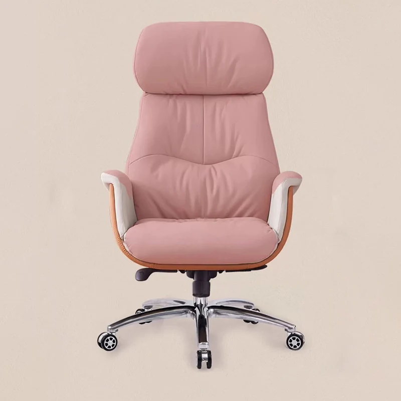 Modern Simplicity Microfiber Leather Cowhide Cotton Steel Rectangular Liftable Desk Chair Backrest Armrest For Home Office