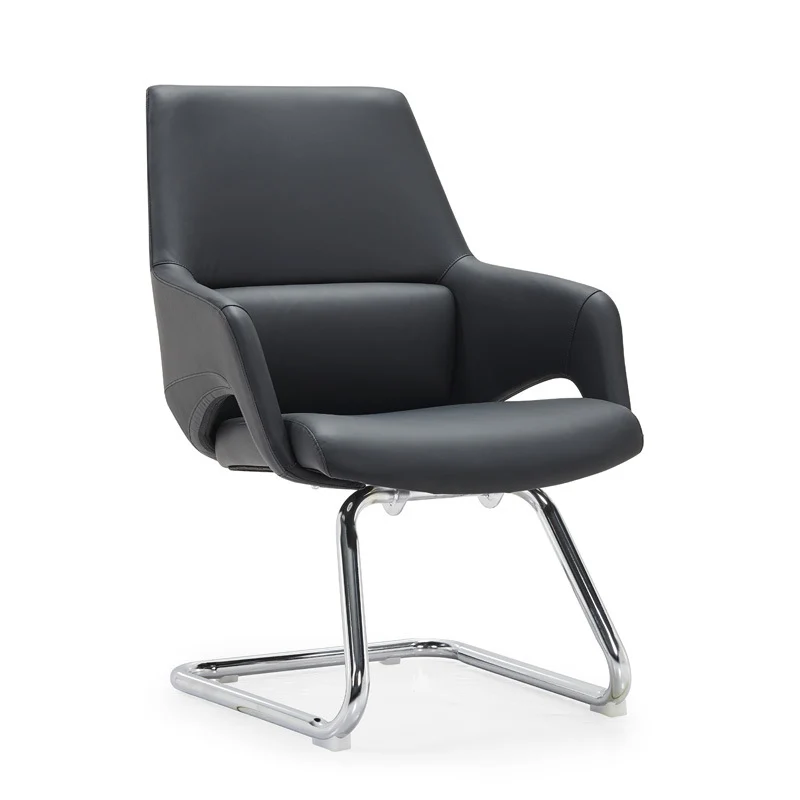 Modern Simplicity Silicone Leather Aluminum Alloy Sponge Rectangular Desk Chair Armrest Headrest Reclining For Home Office