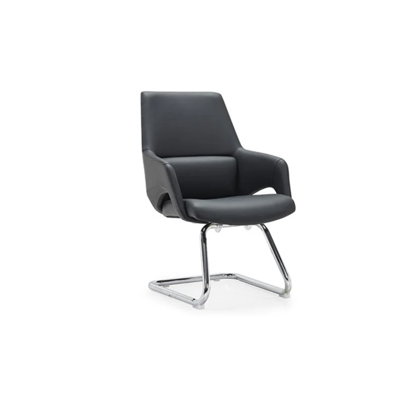 Modern Simplicity Silicone Leather Aluminum Alloy Sponge Rectangular Desk Chair Armrest Headrest Reclining For Home Office