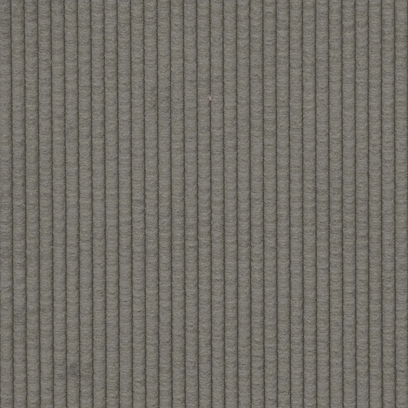 Chaise lounge com almofada tecido corduroy cinzento claro