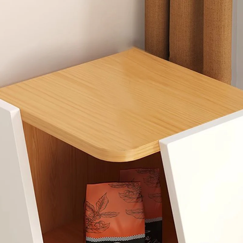 Modern Minimalist Triangle MDF Compact Corner Bookcase 2/4/6-Tier Storage Rack For Home Office