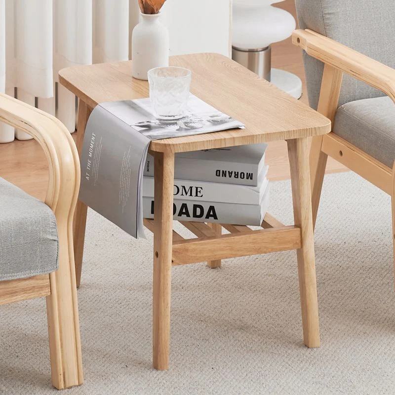 Modern Minimalist Pine Solid Wood Plywood Medium Density Fiberboard PU Leather Latex Beads Table & Chair Set for Living Room