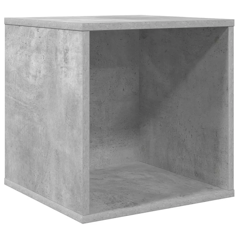 Caixa de Álbum de Vinil Cinzento Cimento 37 x 36,5 x 38 cm