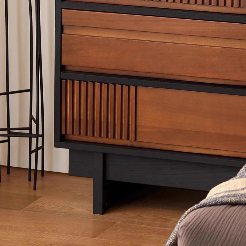 Traditional French Plywood Rectangular Narrow Console Table Storage Cabinet 3-Drawer For Entryway
