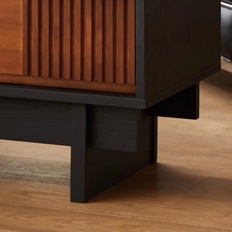 Traditional French Plywood Rectangular Narrow Console Table Storage Cabinet 3-Drawer For Entryway