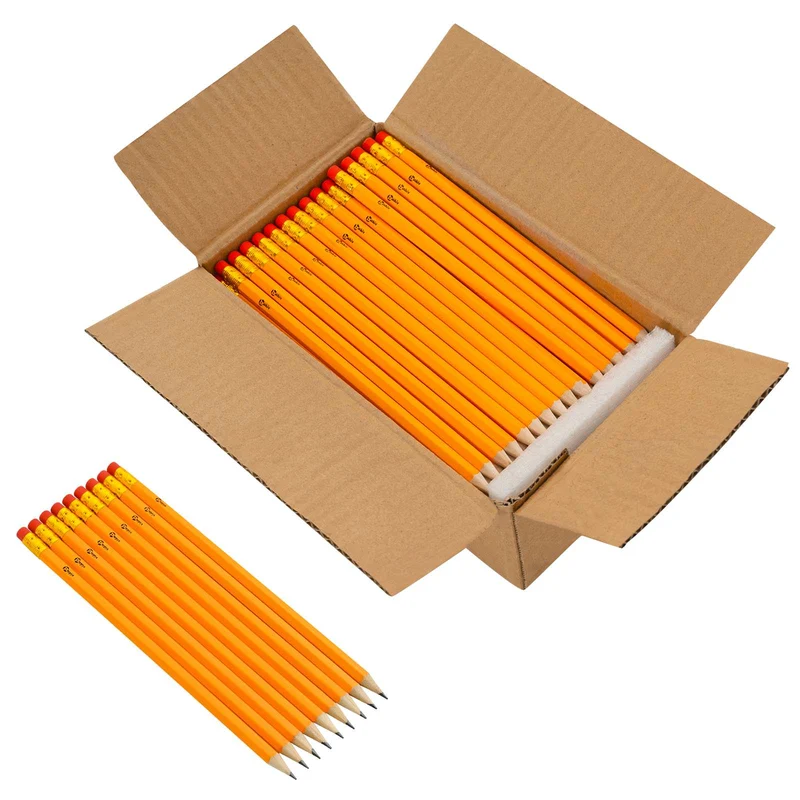 Lápis HB 1000 pcs Ø 0,7 x 18,5 cm Amarelo