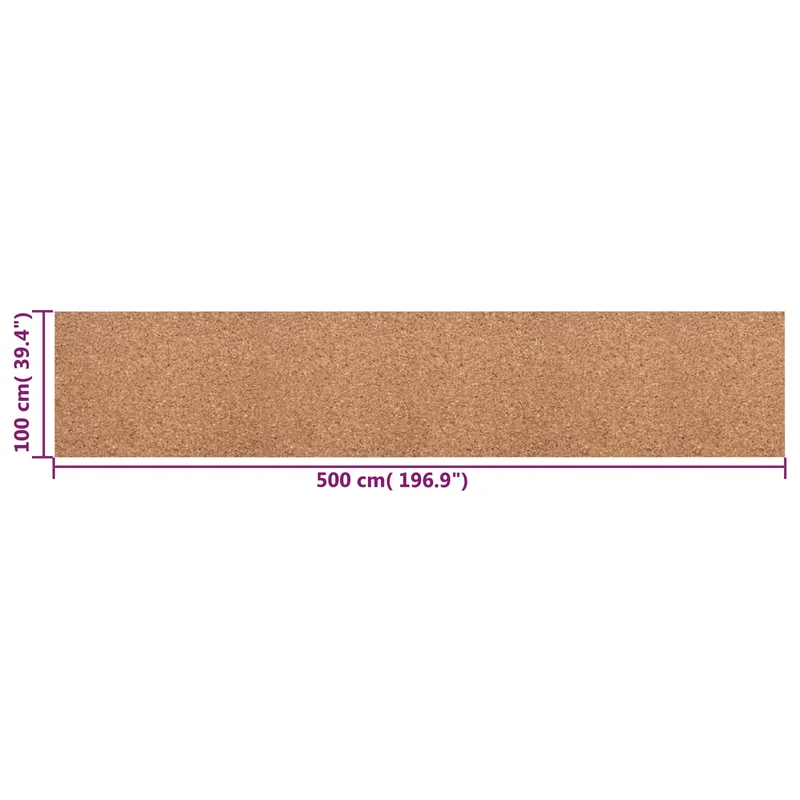 Rolo de cortiça Castanho 100 x 500 x 0,8 cm Cortiça